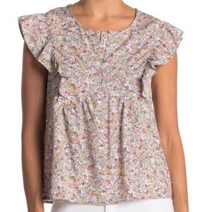 Pleione XL flirty short sleeve blouse